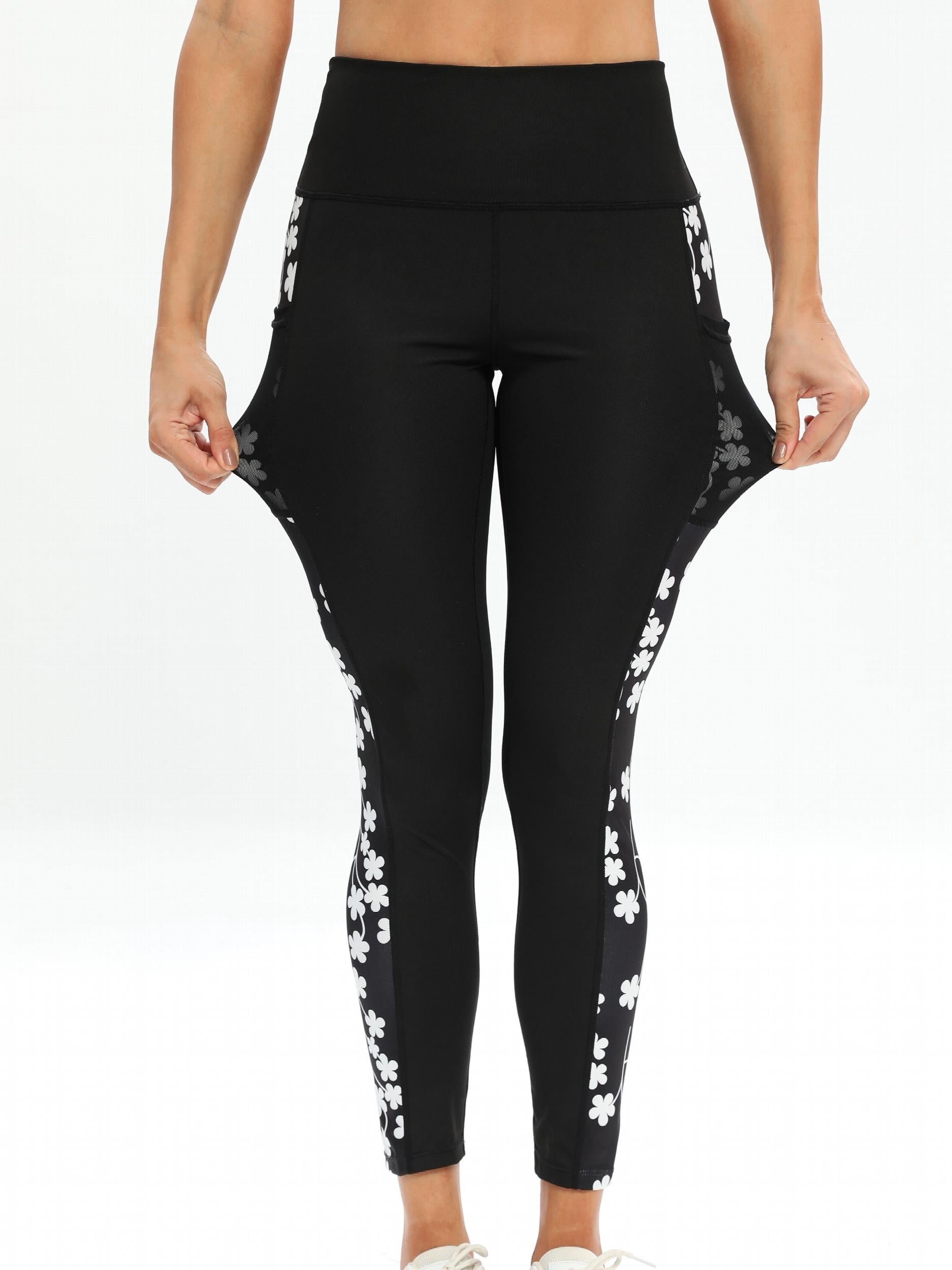 Floral Print High Waist Yoga Pants for Women