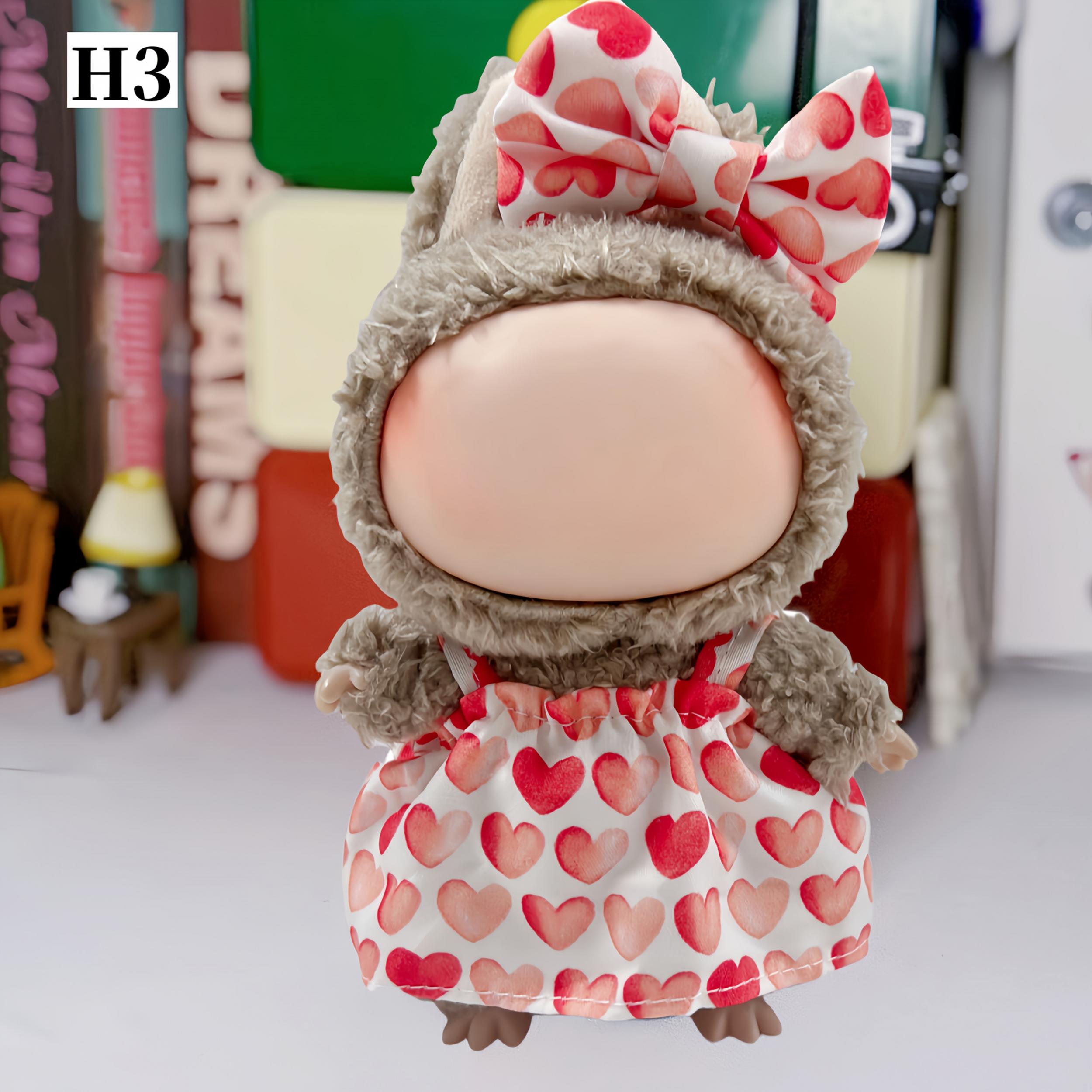 Stylish Clothes for LABUBU Dolls, Perfect Gift for 16-17 cm Dolls