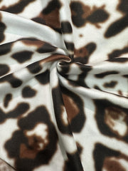 Leopard Print Romper Jumpsuit Tie Waist Casual Slim Fit