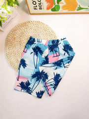 Toddler Boys Coconut Tree Graphic Beach Shorts