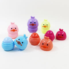 6 pcs Duck Shape Lip Balm for Soft Smooth Lips