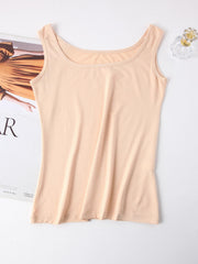 3pcs Solid Crew Neck Sleeveless Tank Tops Women's Lingerie