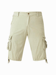 Breathable Men's Cargo Short Pants Lightweight Flap Pocket Loose Shorts