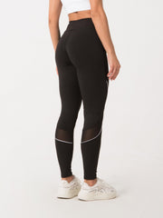 High Waist Mesh Stitching Yoga Leggings Butt Lifting Fitness Tights