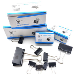 12 Pcs Box Large Binder Clips Big Paper Clamps Clips Office Supplies