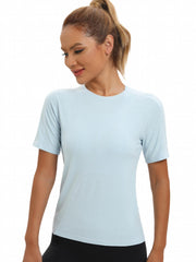 Women's Sports Yoga Short Sleeve T Shirt Casual Workout Top