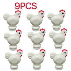 Animal Theme Building Blocks Set Farm Chickens & Roosters ABS Plastic Toy Kids