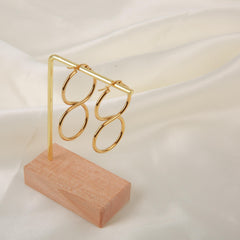 Y2K Rock Stainless Steel Infinity Symbol Hoop Earrings Set for Girls