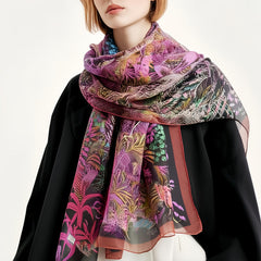 Tropical Rainforest Scarf 180x130cm Sun-Proof Breathable Fashion Accessory