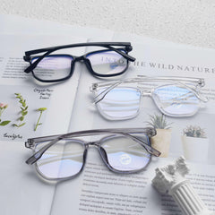 Square Anti Light Glasses For Men Business Decorative Glasses