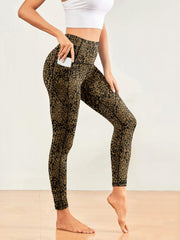 Casual Yoga Pants Slim Fit High Stretch With Pocket Yoga Leggings