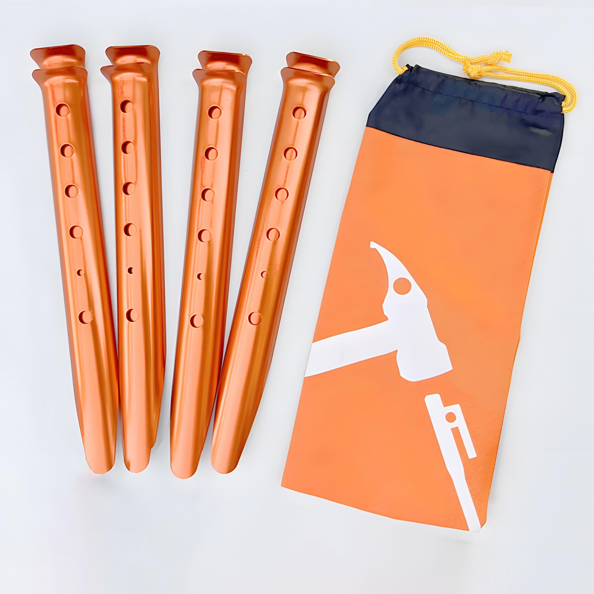 8pcs Aluminum Alloy Pegs Beach Sand Ground Stakes Tent Accessories