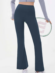 High Waist Flared Pants Sports Fitness Yoga Running Trousers Women's Activewear