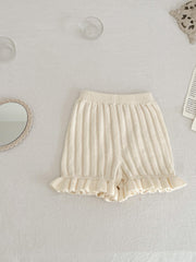 Summer Baby Girl Cotton Lace Knitted Shorts