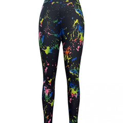 Allover Print Skinny Leggings Casual Stretchy Leggings Women's Clothing