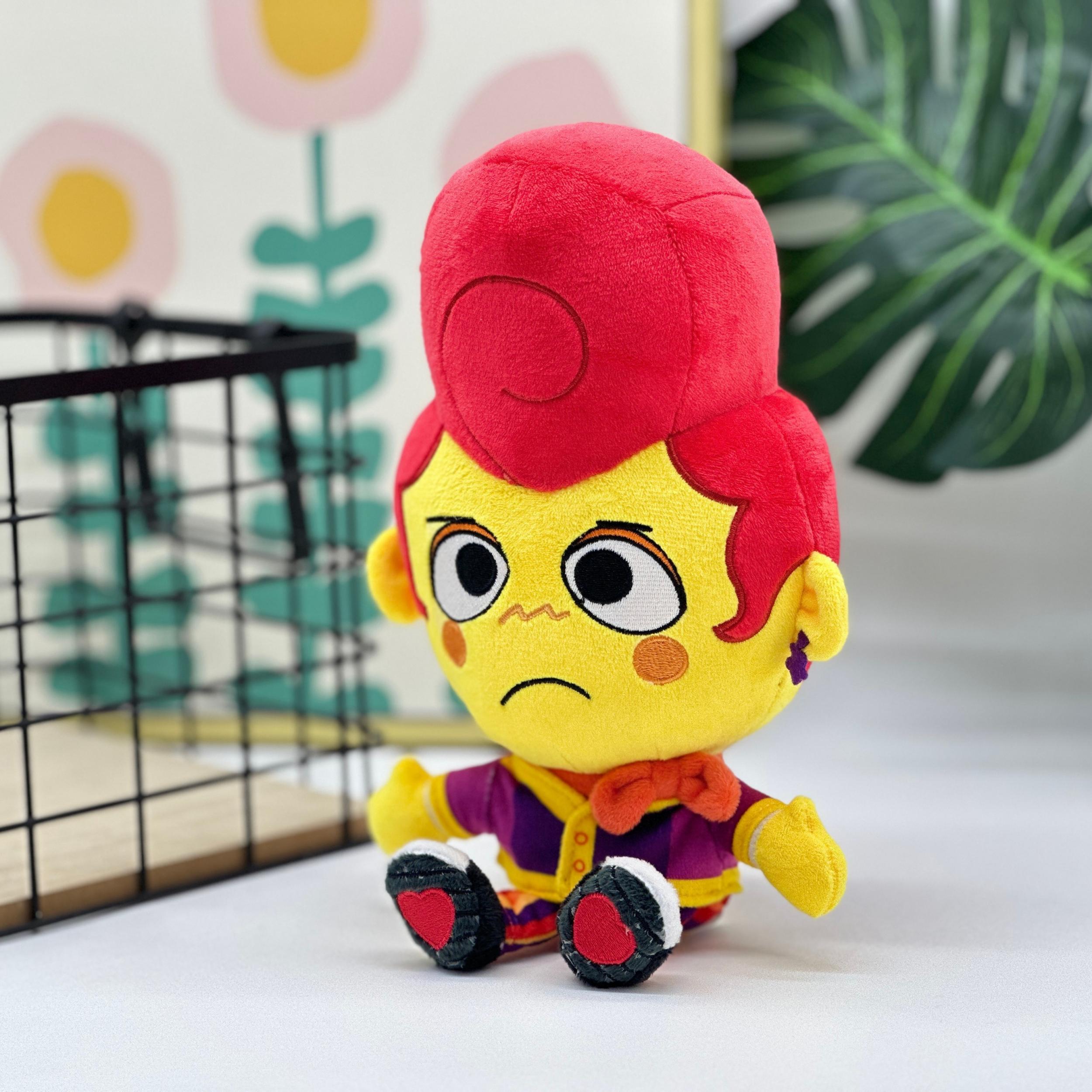 Creative Red Hair Plush Toy for Kids, 9.06-Inch, Yellow Skin