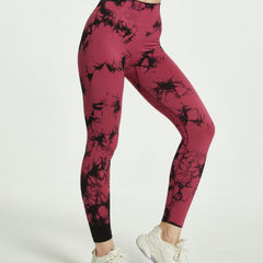 Tie Dye High Waist Yoga Leggings - Activewear for Women