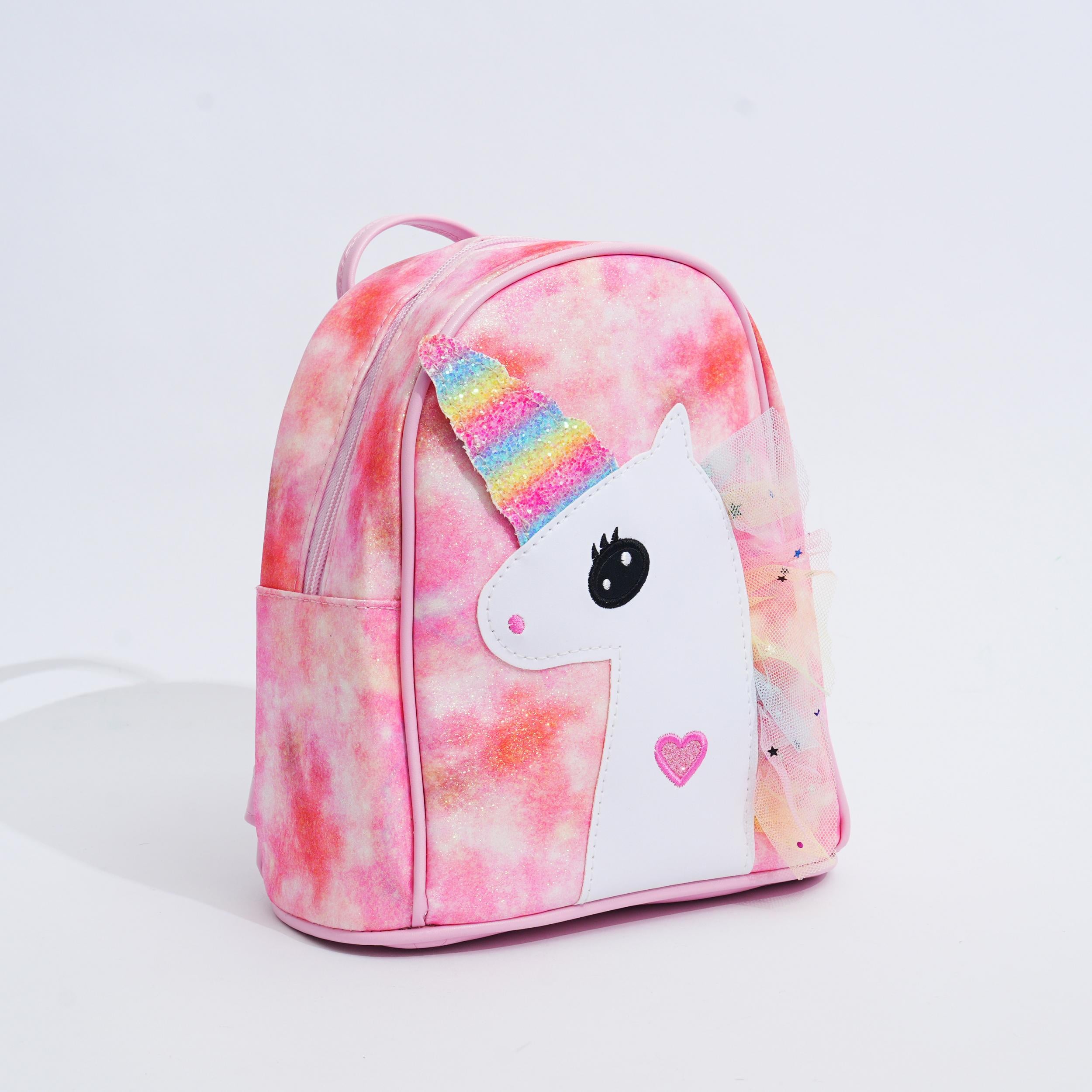Kids Glitter Pony Backpack Casual Travel Birthday Gift