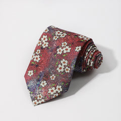 Men's Retro Party Style Gradient Flower Cotton Tie