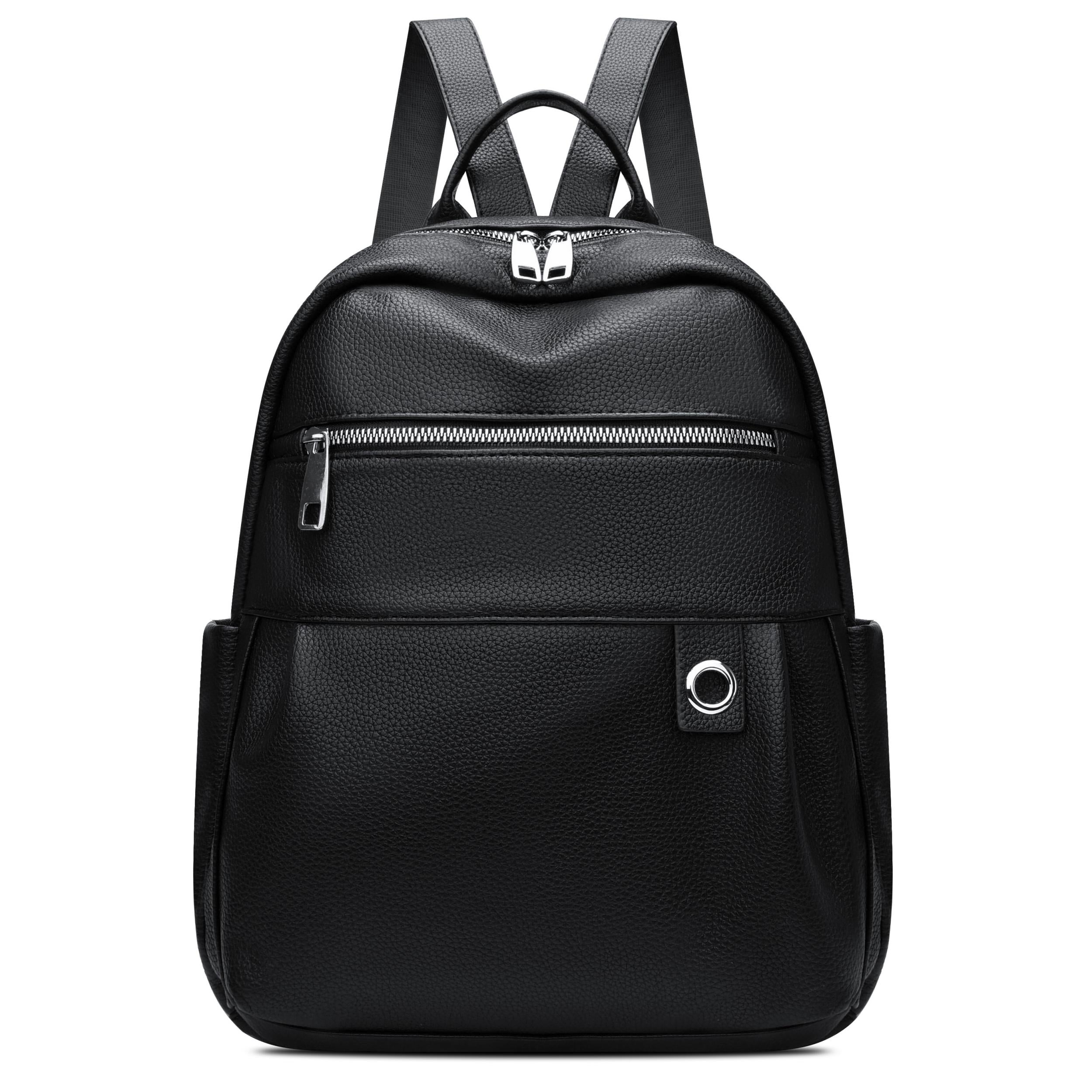 Women's Large Capacity PU Leather Backpack for Girls School
