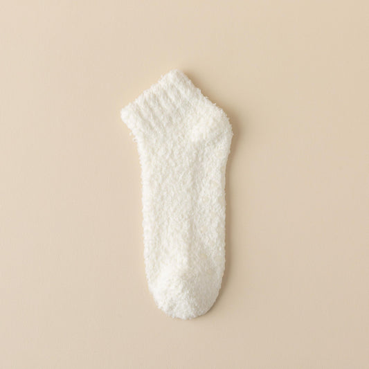 Cozy Fuzzy Socks Warm Crew Short Women's Stockings