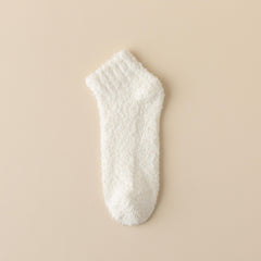 Cozy Fuzzy Socks Warm Crew Short Women's Stockings
