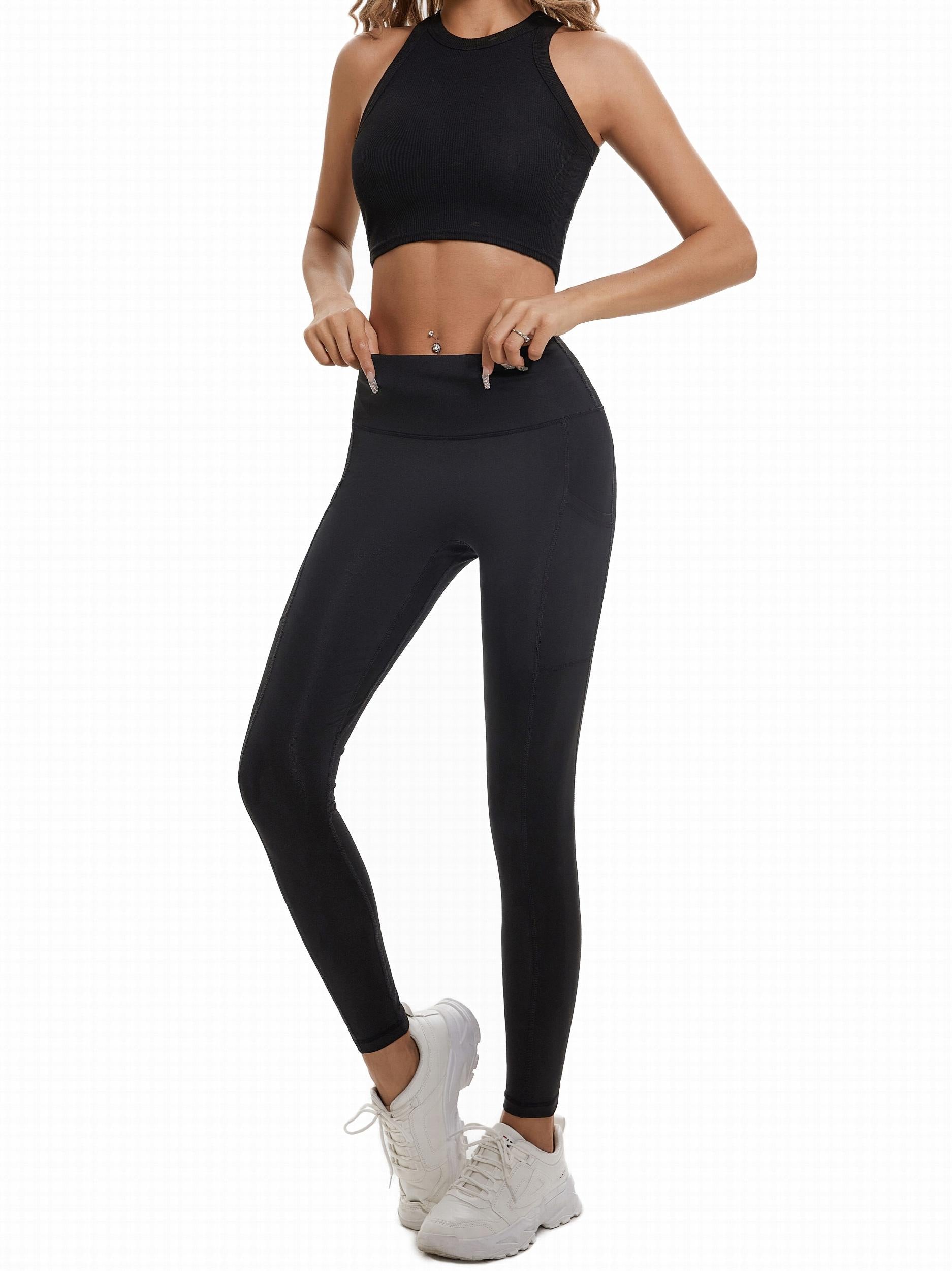 Women's Butt Lifting Yoga Pants Slim Fit Solid Comfy Trousers