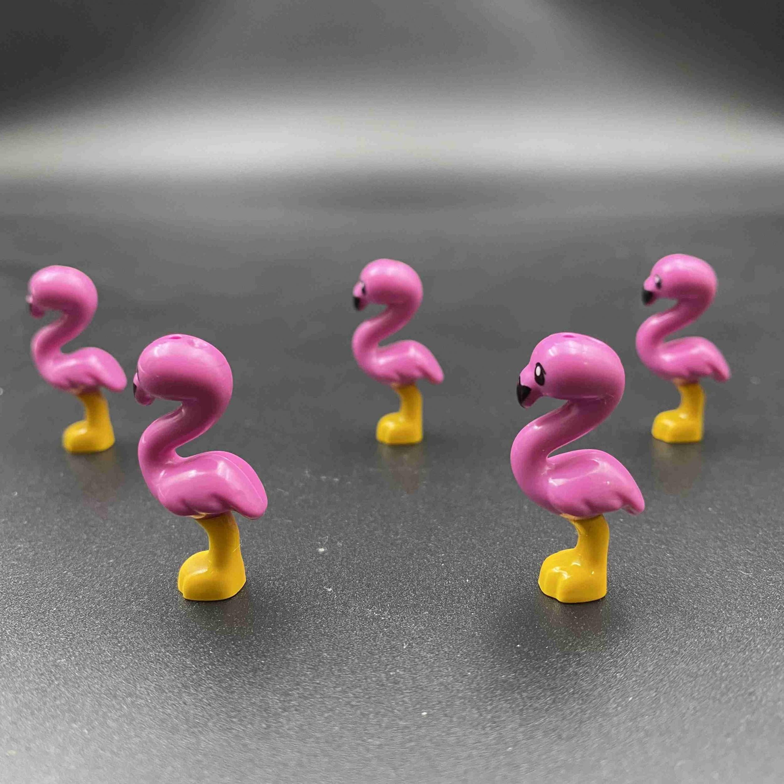 5PCS Flamingo Building Blocks DIY Ornaments for Christmas Toys