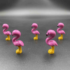 5PCS Flamingo Building Blocks DIY Ornaments for Christmas Toys