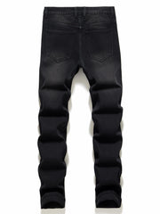 Men's Ripped Jeans Casual Street Style Distressed Denim Pants