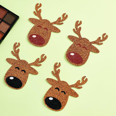 2 Pairs Christmas Deer Nipple Pasties Self Adhesive Lingerie Accessories
