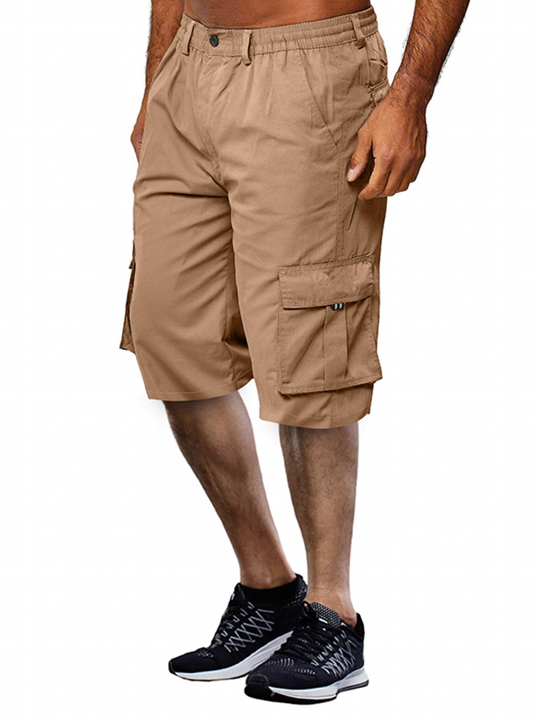Men's Cotton Blend Cargo Shorts with Pockets