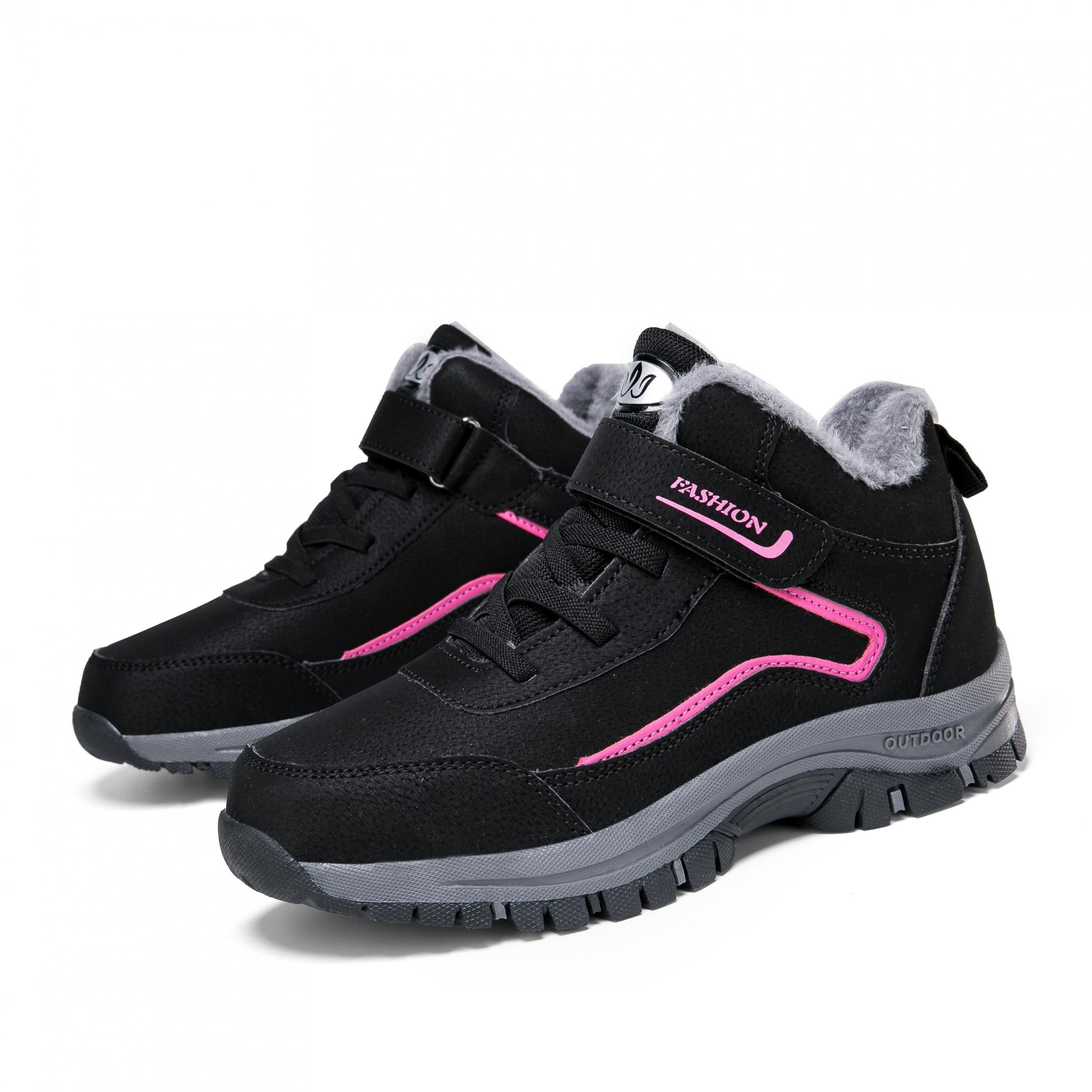 Fur Lined Slip On Thermal Snow Shoes - Keep Warm