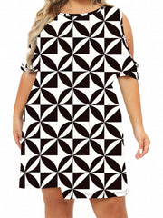 Cold Shoulder Tee Sleep Dress