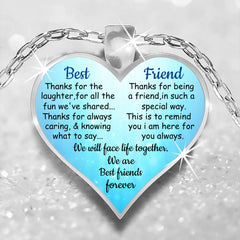 Heart Pendant Necklace for Girls Silvery Jewelry