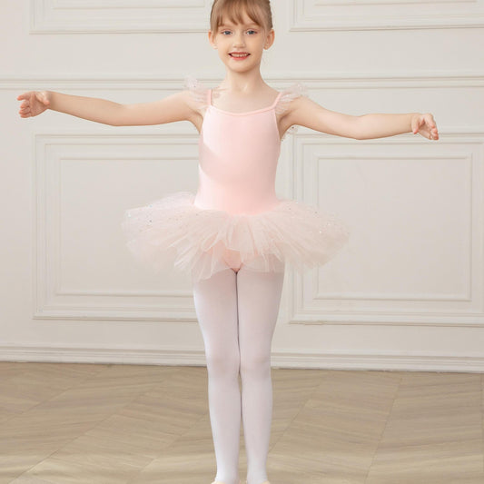 Girls Sequin Tutu Ballet Leotard Gymnastics Dance Yoga