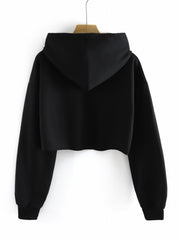 Letter Graphic Drop Shoulder Hoodie Long Sleeve Drawstring Hooded Sweatshirt