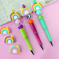 Silicone Rainbow Teether Beads for Healthy Gum Growth