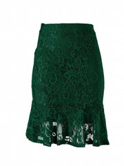 Vintage Mermaid Skirt Elastic Waist Casual Skirt Women's Clothing