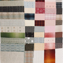 50pcs 9 Yarn Dyed Fabric DIY Patchwork Cotton Fabric For Sewing Doll Clothes