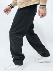 Men's Wide Leg Jeans Loose Fit Casual Denim Pants