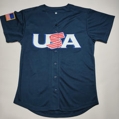 Women's Baseball Jersey Letter Embroidery V Neck T Shirt