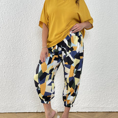 2 Piece Set Top & Print Pant