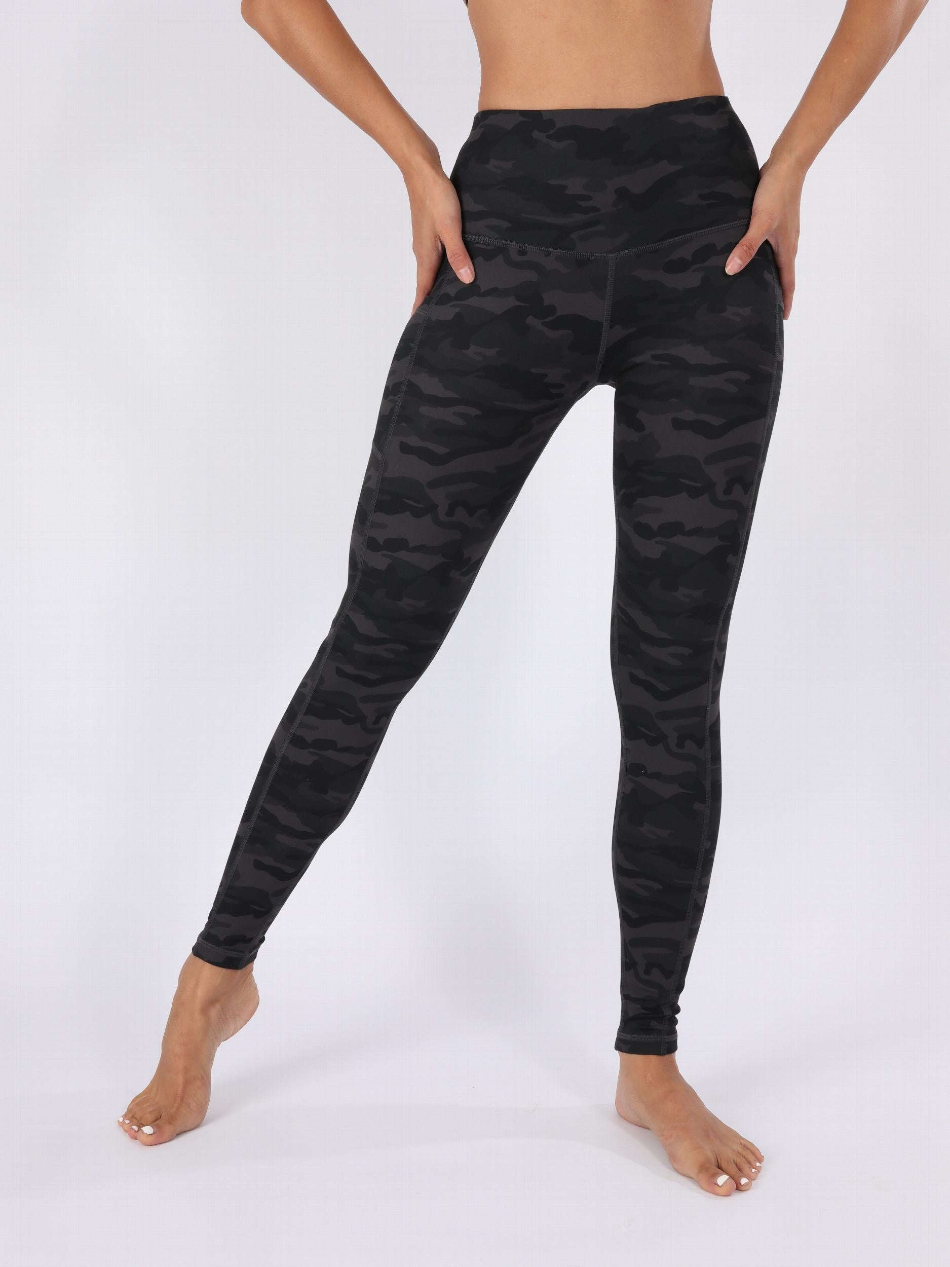 Women's Camo Print High Waist Leggings with Pockets