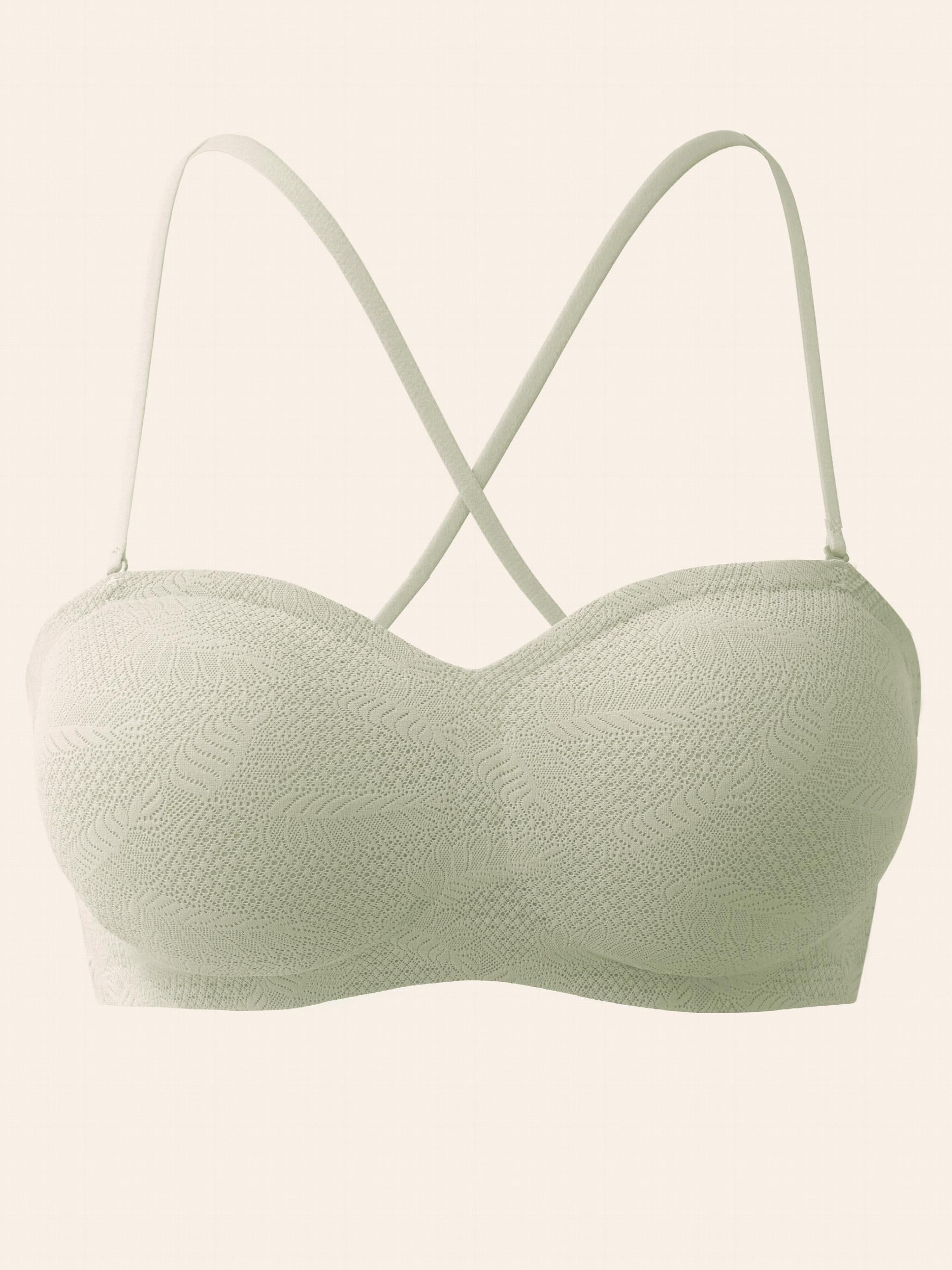 Soft Stretch Bandeau Bra Strapless Comfy Women's Lingerie