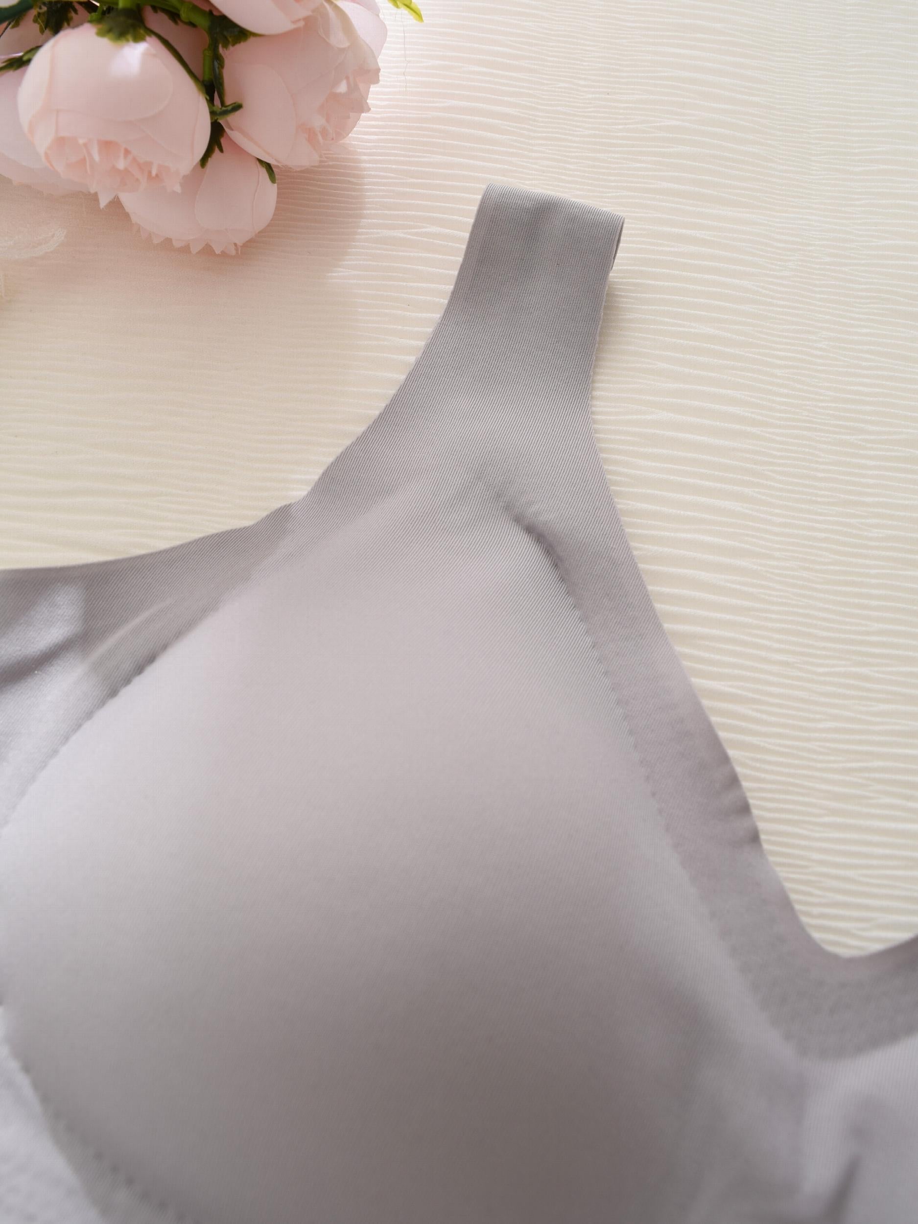 4pcs Lace Wireless Bras Comfy Stretch Intimates Bra Women's Lingerie