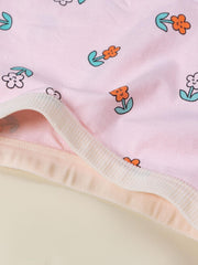 4pcs Girl's Cotton Cartoon Printed Boxer Briefs