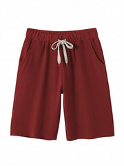 Summer Drawstring Loose Shorts Elastic Waist Sports Biker Yoga Shorts