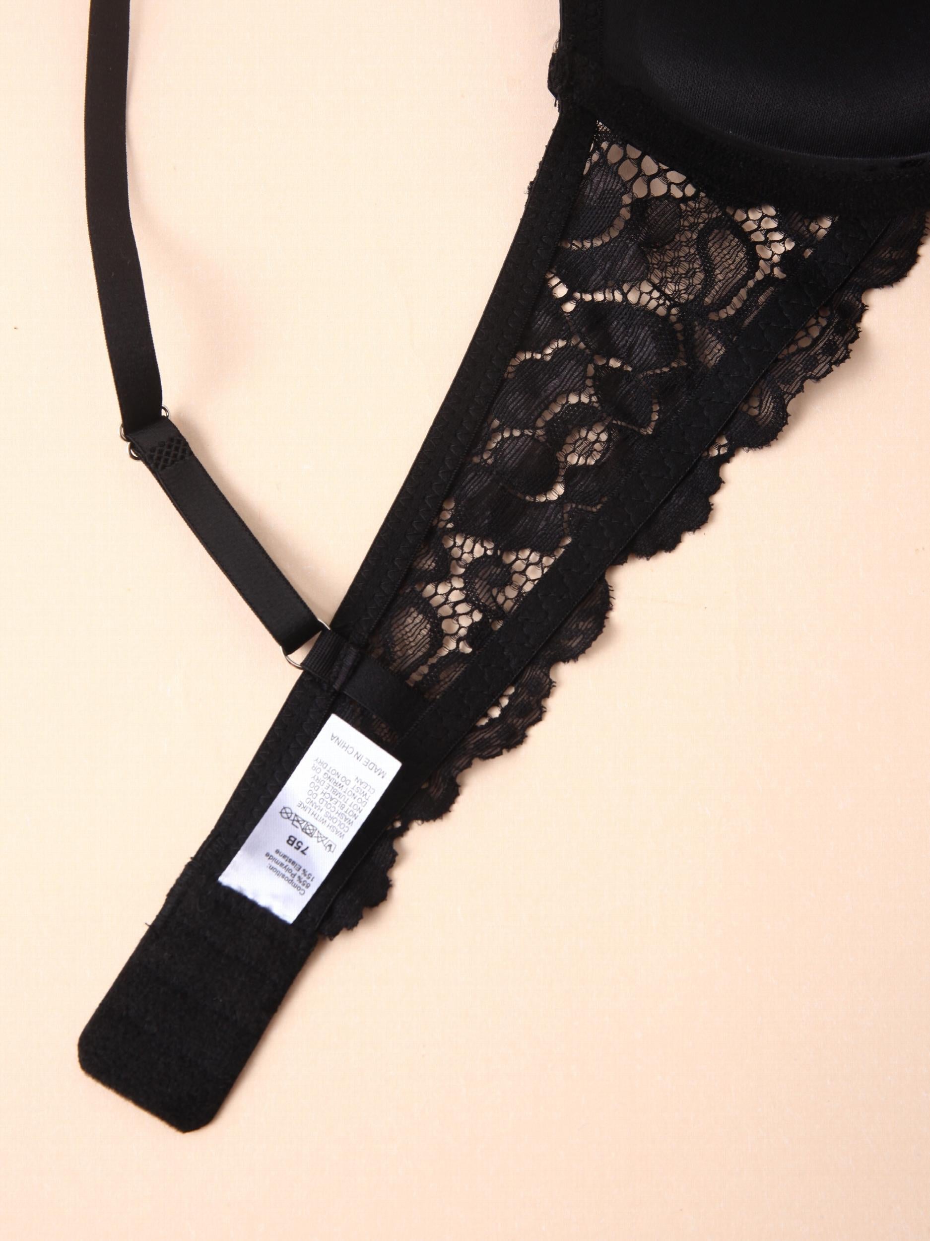 3 Sets Beaded Push Up Bra Anti sagging Everyday Lingerie