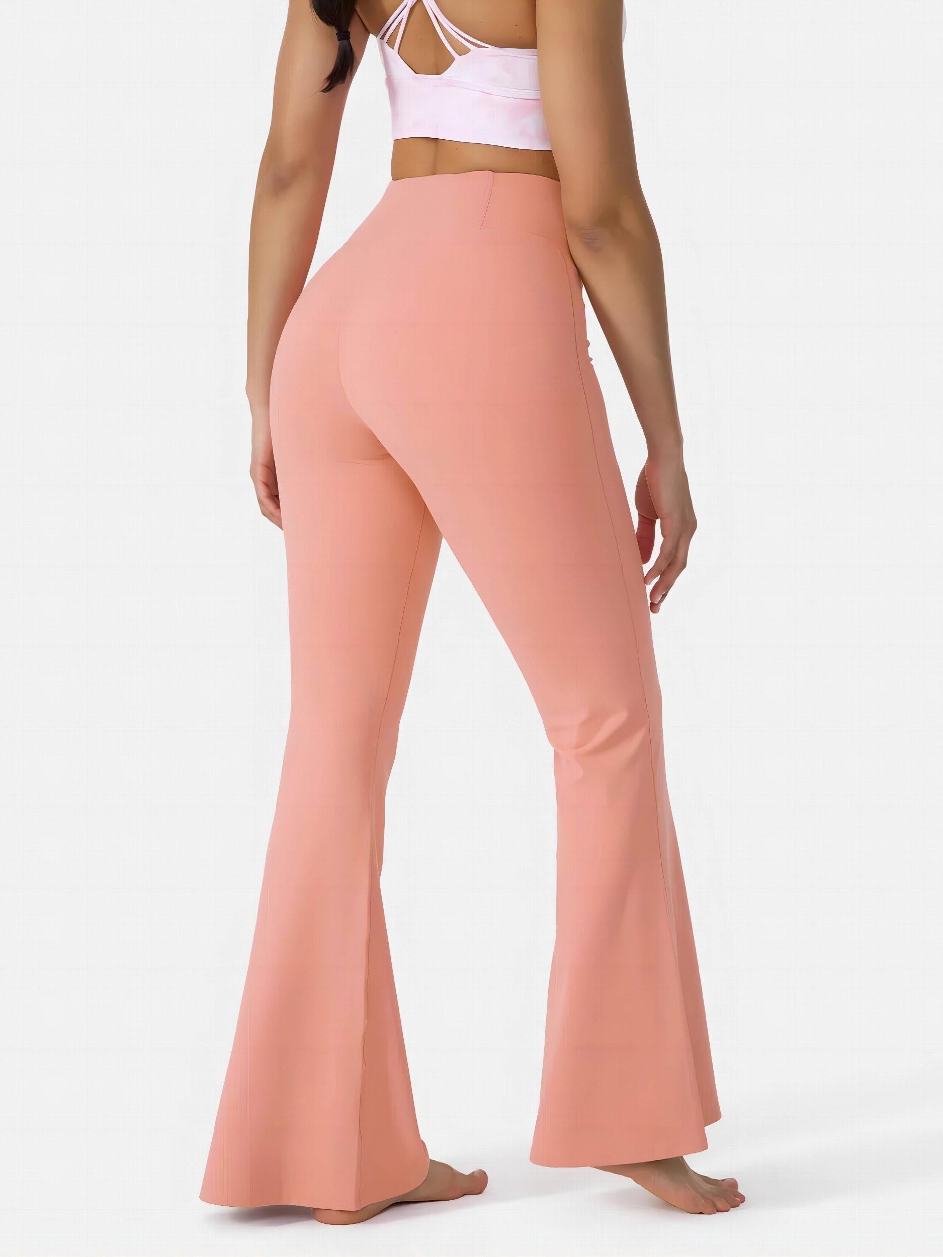 High Rise Yoga Flared Leg Pants